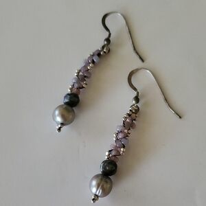 Elegant Dangling Pearl Earrings